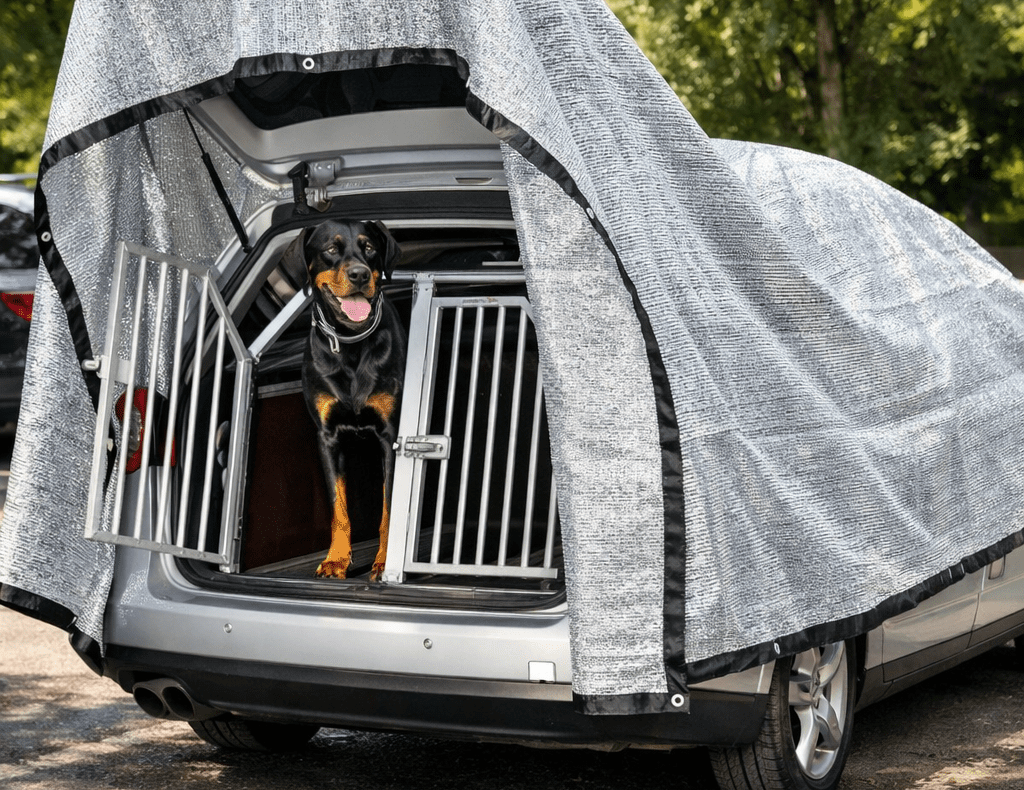 Auto-Reflektor-/Sonnenschutz-Decke Fürs Auto ein super Zusatz, wenn’s warm ist: schafft mehr Schatten und kann helfen, dass sich das Auto nicht so schnell aufheizt. Wichtig trotzdem: Das ersetzt natürlich nie gesundes Hirn im Sommer – Hund im Auto nur, wenn’s wirklich sicher ist. Als „Extra-Tool“ find ich’s aber richtig praktisch. https://amzn.to/4joUBQt